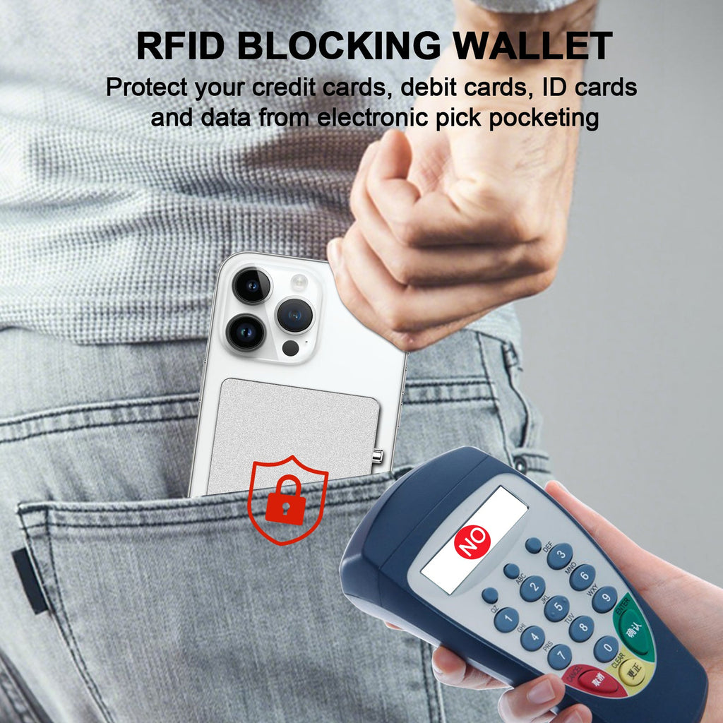 Portofel MagSafe RFID Slim cu Stand Reglabil — Pop-Up Magnetic