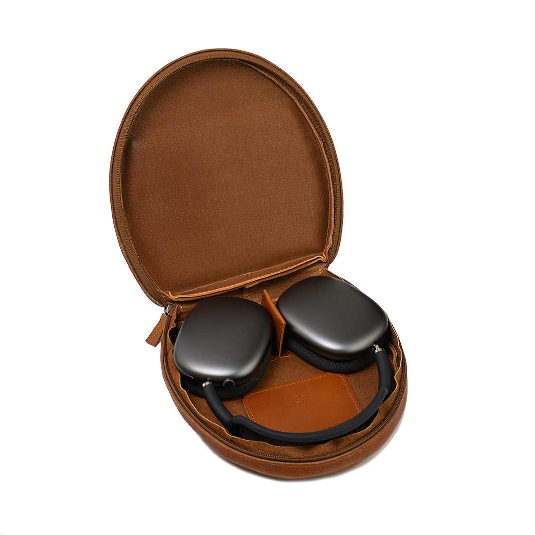 Husă AirPods Max din Piele Full-Grain — Lux Handmade